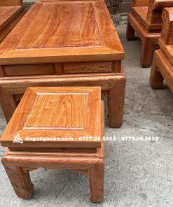 Bộ Âu Á chương voi trơn 6 món gỗ hương đá (anh Hoàng Linh – Vĩnh Phúc)