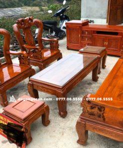 Bộ bàn ghế phòng khách minh quốc đào xoan ta 8 Bộ bàn ghế phòng khách minh quốc đào xoan ta