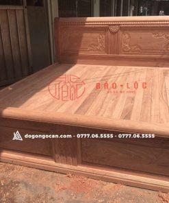 Mẫu giường ngủ chữ X gỗ hương đá nam phi 1m8 * 2m