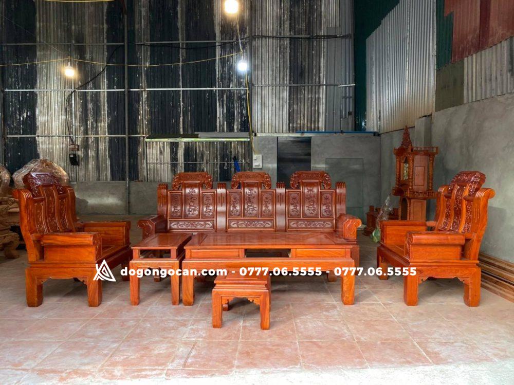 Bộ bàn ghế Âu Á Chương Voi gỗ Hương Đá 1 Import placeholder for 3887