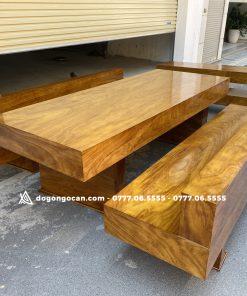 Bộ Bàn Ghế K3 Có Tựa Gỗ Hương Xám Nam Phi Đóng Hộp 11 Bộ Bàn Ghế K3 Có Tựa Gỗ Hương Xám Nam Phi Đóng Hộp