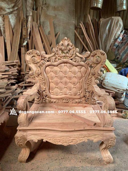 Bộ bàn ghế mẫu mới hoàng gia gỗ hương đá