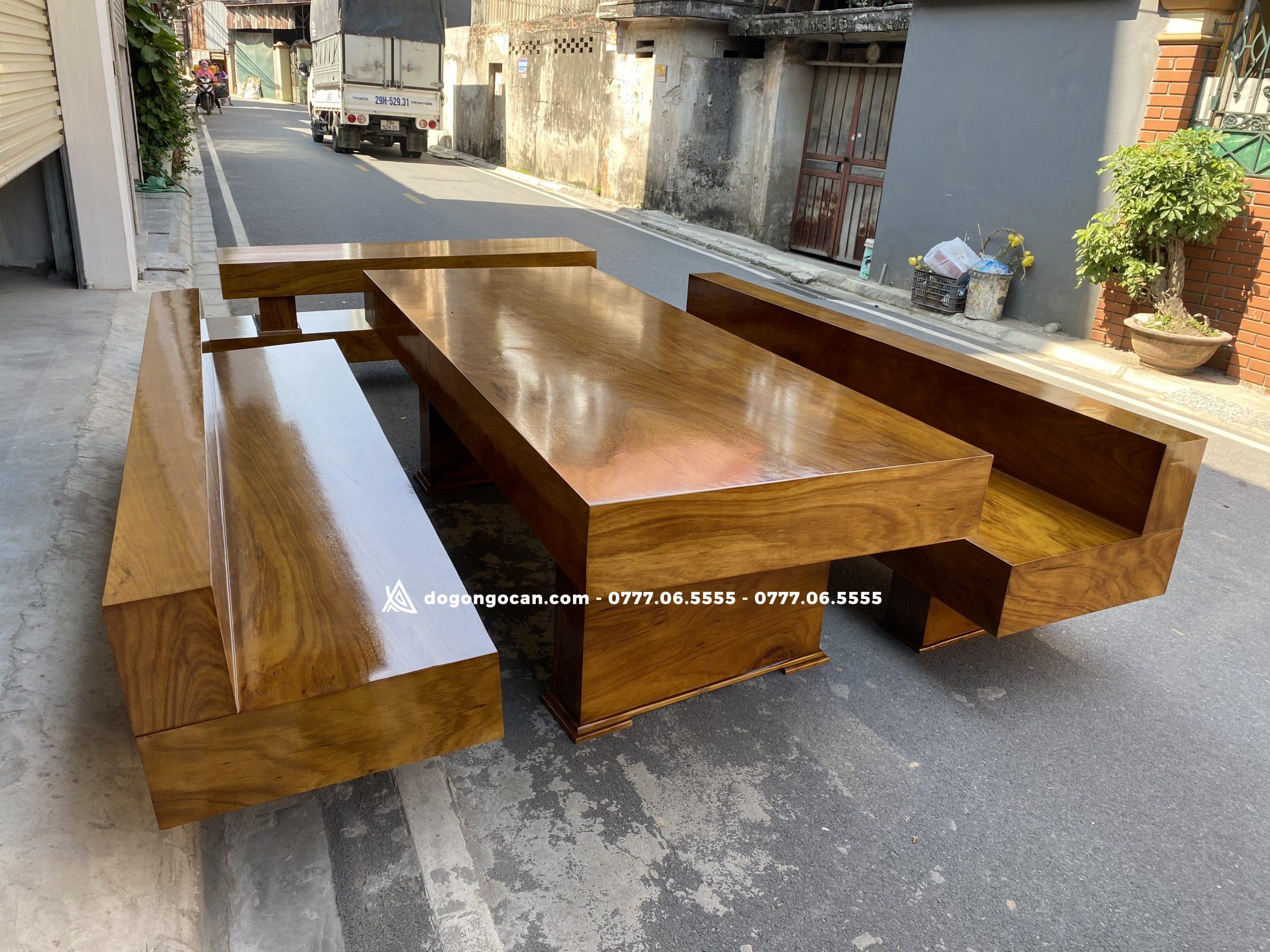 Bộ Bàn Ghế K3 Có Tựa Gỗ Hương Xám Nam Phi Đóng Hộp 6 Bộ Bàn Ghế K3 Có Tựa Gỗ Hương Xám Nam Phi Đóng Hộp