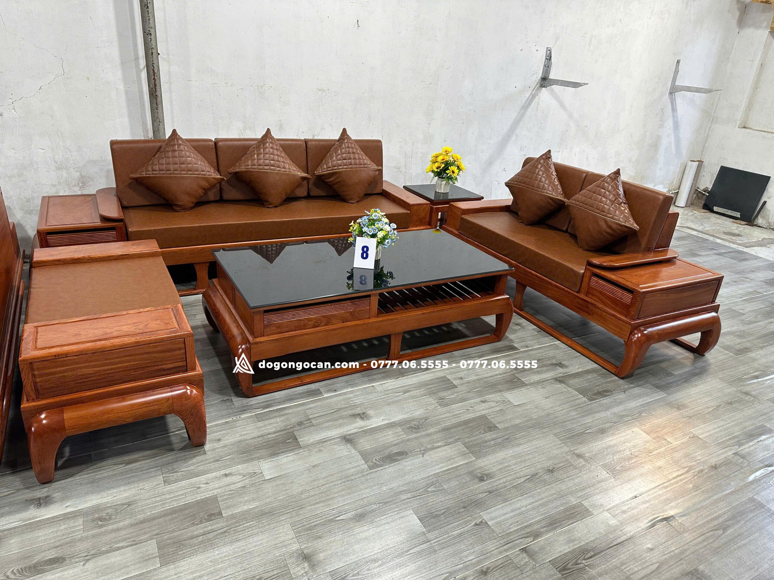 Bộ bàn ghế Sofa zito hiện đại gỗ hương đá nam phi 3 Bộ bàn ghế Sofa zito hiện đại gỗ hương đá nam phi