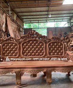Bộ bàn ghế mẫu mới hoàng gia gỗ hương đá