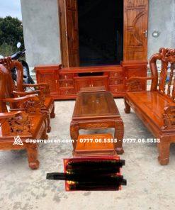 Combo bộ bàn ghế phòng khách minh quốc đào 11 Bộ bàn ghế phòng khách minh quốc đào xoan ta