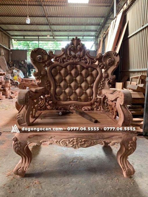 Bộ bàn ghế mẫu mới hoàng gia gỗ hương đá