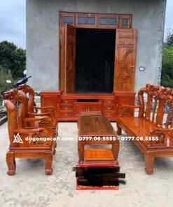 Combo bộ bàn ghế phòng khách minh quốc đào 9 Bộ bàn ghế phòng khách minh quốc đào xoan ta