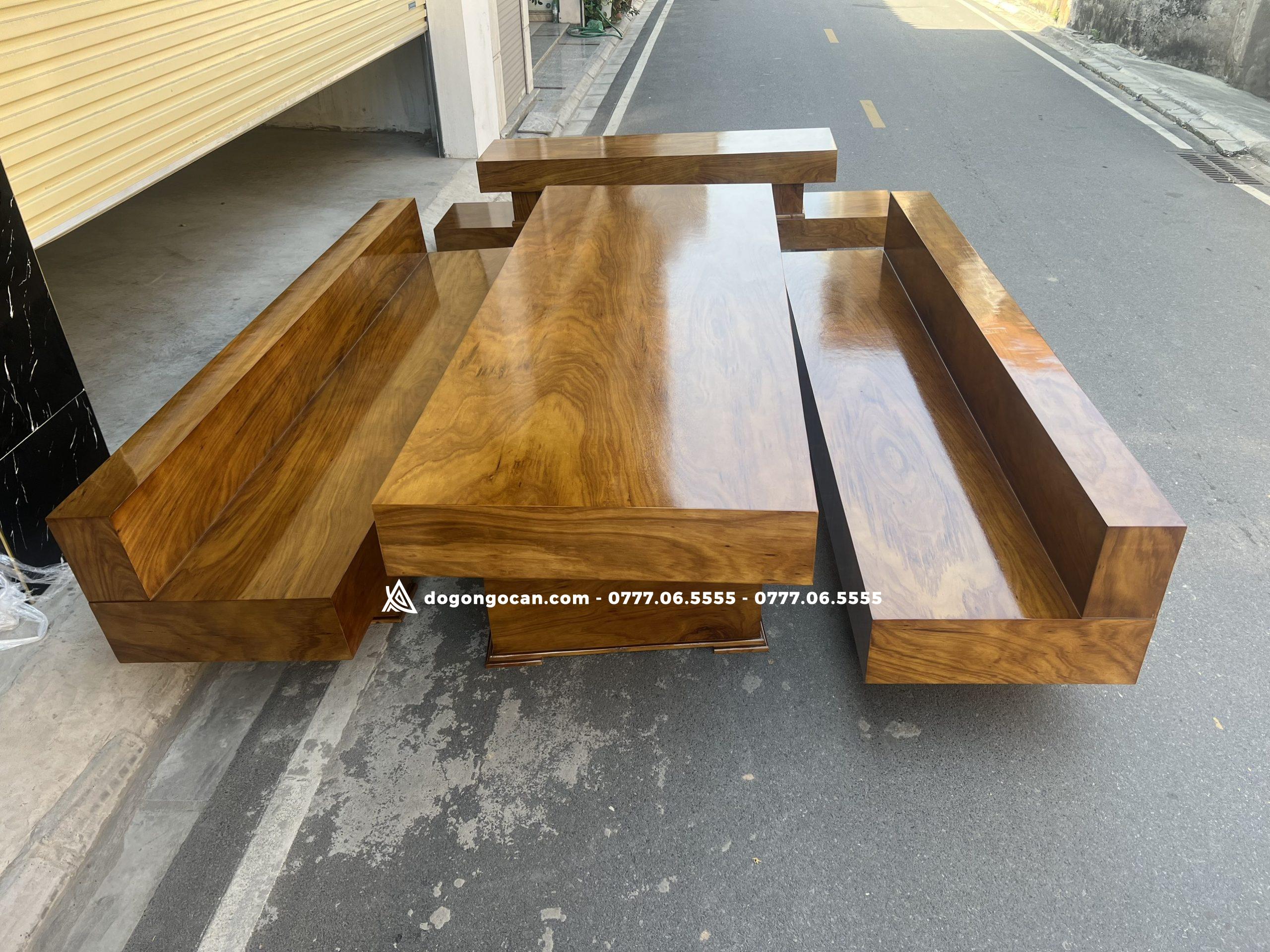 Bộ Bàn Ghế K3 Có Tựa Gỗ Hương Xám Nam Phi Đóng Hộp 3 Bộ Bàn Ghế K3 Có Tựa Gỗ Hương Xám Nam Phi Đóng Hộp