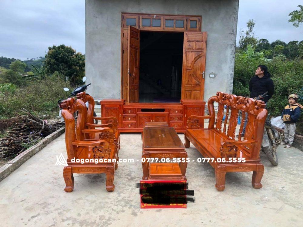 Combo bộ bàn ghế phòng khách minh quốc đào 2 Bộ bàn ghế phòng khách minh quốc đào xoan ta