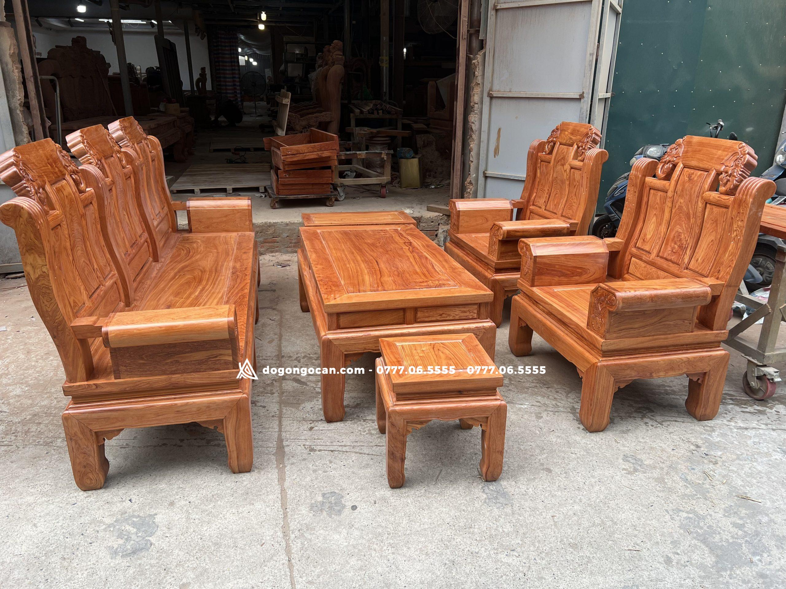 Bộ Âu Á chương voi trơn 6 món gỗ hương đá (anh Hoàng Linh - Vĩnh Phúc) 1 Import placeholder for 6307