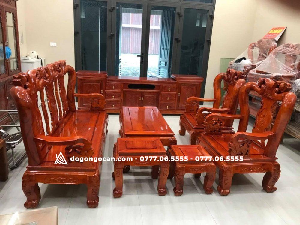 Bộ bàn ghế phòng khách minh quốc đào xoan ta 2 Bộ bàn ghế phòng khách minh quốc đào xoan ta