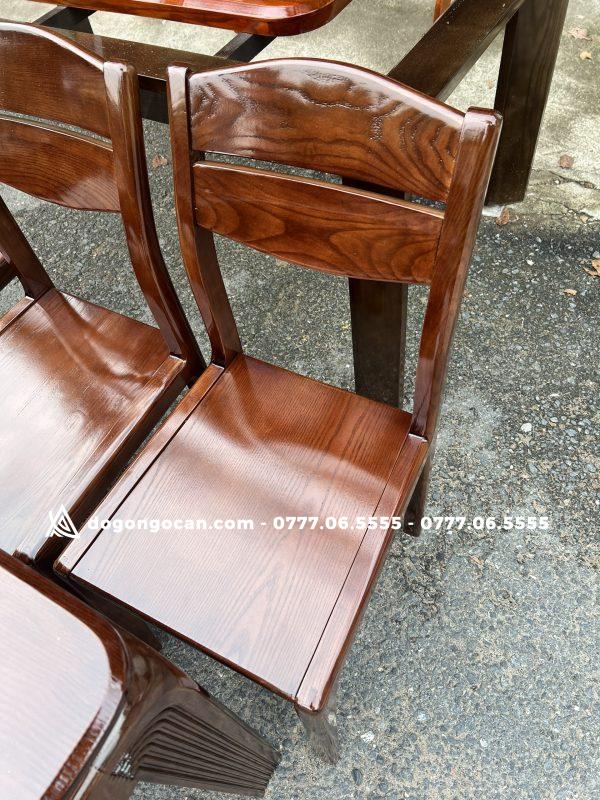 Bộ bàn ăn 8 ghế gỗ sồi nga phong cách bắc âu 1m8 * 90cm 9 Bộ bàn ăn 8 ghế gỗ sồi nga phong cách bắc âu 1m8 * 90cm