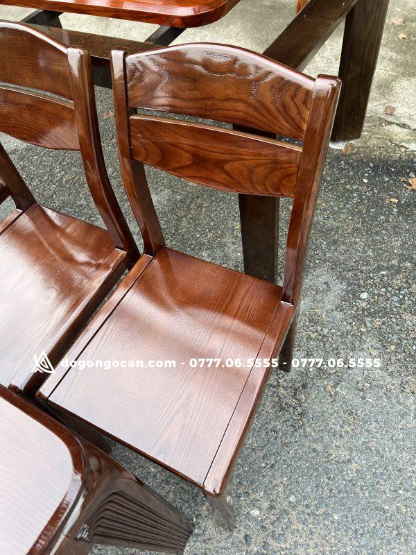 Bộ bàn ăn 8 ghế gỗ sồi nga phong cách bắc âu 1m8 * 90cm 8 Bộ bàn ăn 8 ghế gỗ sồi nga phong cách bắc âu 1m8 * 90cm