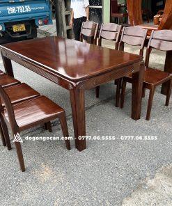 Bộ bàn ăn 8 ghế gỗ sồi nga phong cách bắc âu 1m8 * 90cm 15 Bộ bàn ăn 8 ghế gỗ sồi nga phong cách bắc âu 1m8 * 90cm