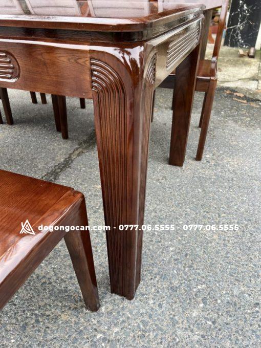 Bộ bàn ăn 8 ghế gỗ sồi nga phong cách bắc âu 1m8 * 90cm