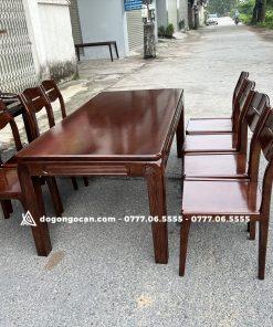 Bộ bàn ăn 8 ghế gỗ sồi nga phong cách bắc âu 1m8 * 90cm 10 Bộ bàn ăn 8 ghế gỗ sồi nga phong cách bắc âu 1m8 * 90cm