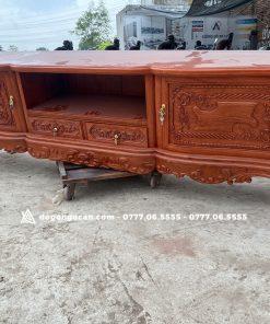 Kệ tivi hoàng gia tân cổ điển gỗ hương đá nam phi hàng loại 1 11 Kệ tivi hoàng gia tân cổ điển gỗ hương đá nam phi hàng loại 1