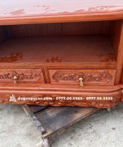 Kệ tivi hoàng gia tân cổ điển gỗ hương đá nam phi hàng loại 1 9 Kệ tivi hoàng gia tân cổ điển gỗ hương đá nam phi hàng loại 1