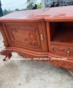 Kệ tivi hoàng gia tân cổ điển gỗ hương đá nam phi hàng loại 1 8 Kệ tivi hoàng gia tân cổ điển gỗ hương đá nam phi hàng loại 1