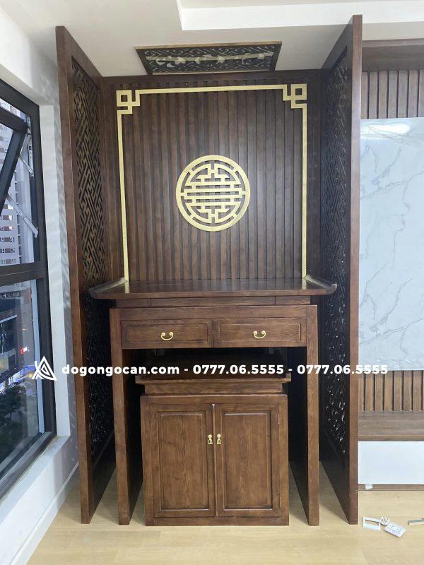 Bàn thờ chung cư hiện đại gỗ sồi dễ lau chùi 1m27 ( anh Tuấn - timecity Hà Nội ) 1 Import placeholder for 5941