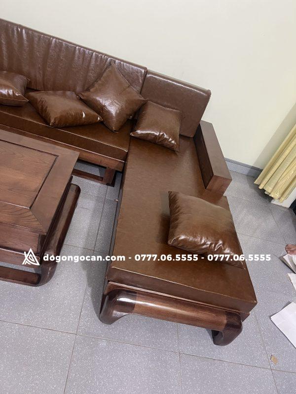 Bộ bàn ghế sofa góc zito gỗ sồi nga đẹp 6 Bộ bàn ghế sofa góc zito gỗ sồi nga đẹp