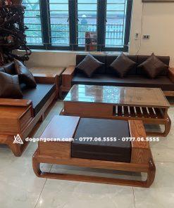 Bàn Ghế phòng khách Sofa góc zito gỗ sồi nga