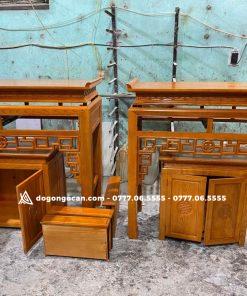 Bàn thờ chung cư 1m27 gỗ sồi phun màu vàng nhạt ( anh Minh - Hải Phòng ) 4 Bàn thờ chung cư 1m27 gỗ sồi phun màu vàng nhạt ( anh Minh – Hải Phòng )