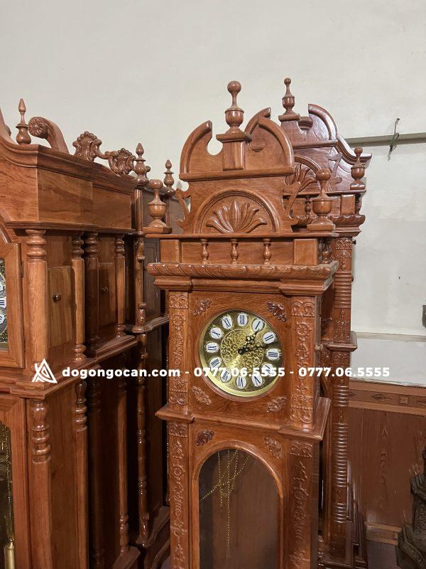Đồng hồ cây vương miệng gỗ hương đá nam phi 2 Đồng hồ cây vương miệng gỗ hương đá nam phi