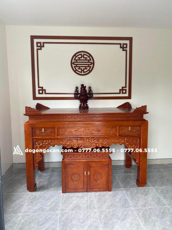 Bàn thờ án gian + tủ cúng gỗ sồi kích thước 1m97 ( Anh Quân - Hạ Long) 1 Import placeholder for 5951