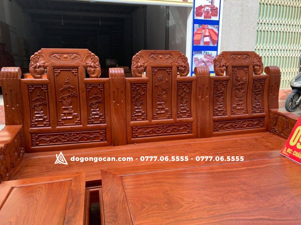 Bộ bàn ghế Âu Á Chương Voi gỗ Hương Đá 2 Bộ bàn ghế Âu Á Chương Voi gỗ Hương Đá