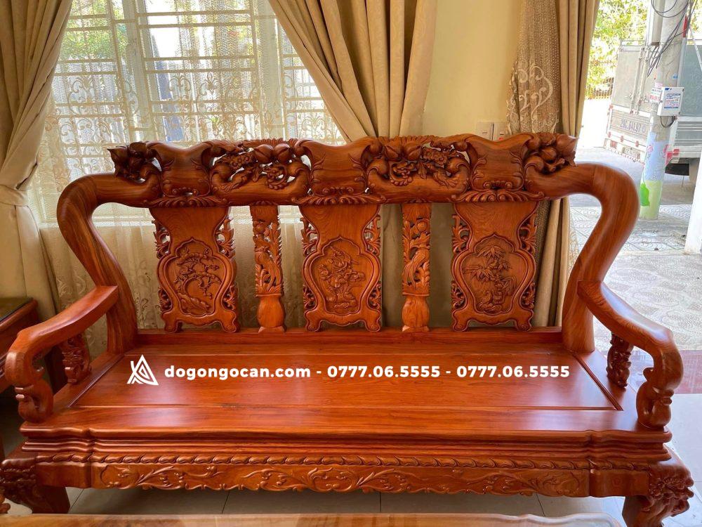 Bộ bàn ghế Minh quốc đào vai cột 12 chân 14 hàng cao cấp 6 món 3 Bộ bàn ghế Minh quốc đào vai cột 12 chân 14 hàng cao cấp 6 món