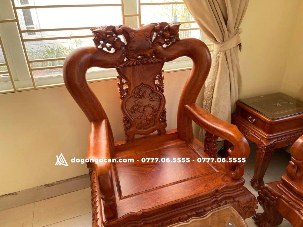 Bộ bàn ghế Minh quốc đào vai cột 12 chân 14 hàng cao cấp 6 món 5 Bộ bàn ghế Minh quốc đào vai cột 12 chân 14 hàng cao cấp 6 món