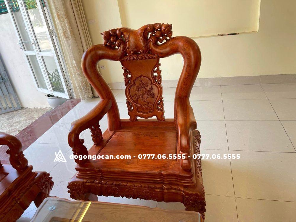 Bộ bàn ghế Minh quốc đào vai cột 12 chân 14 hàng cao cấp 6 món 6 Bộ bàn ghế Minh quốc đào vai cột 12 chân 14 hàng cao cấp 6 món