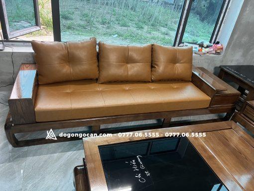 Bộ bàn ghế sofa zito gỗ sồi nga kèm đệm mút cao cấp