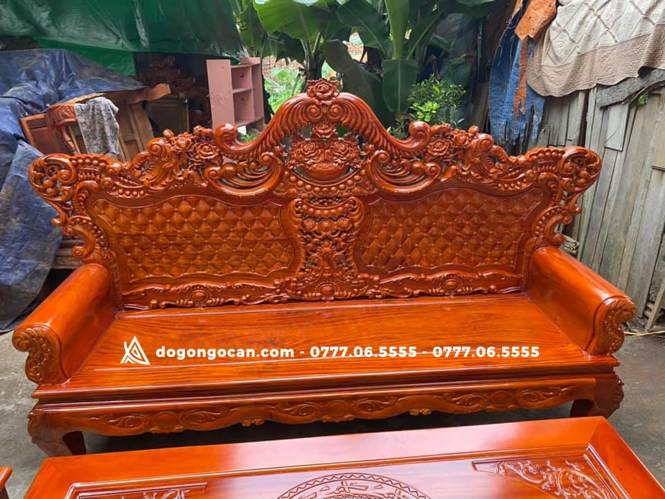 Bộ Bàn Ghế Hoàng Gia Gỗ Xà Cừ Đỏ 6 Bộ Ghế Hoàng Gia Gỗ Xà Cừ Đỏ