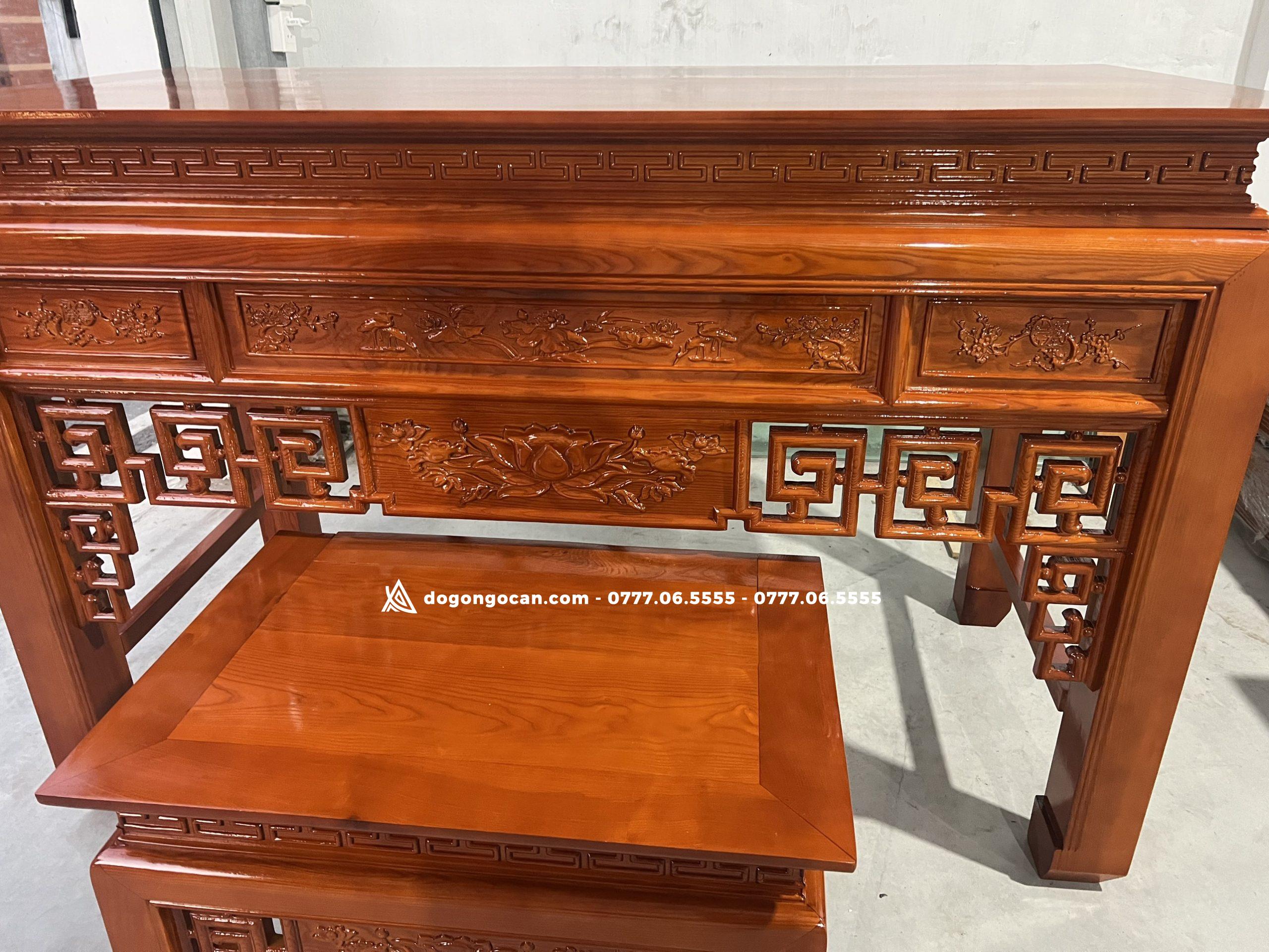 Án Gian Chất Liệu Gỗ Sồi Nga kích thước 1m75 3 Án Gian Chất Liệu Gỗ Sồi Nga kích thước 1m75