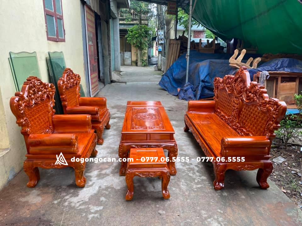 Bộ Bàn Ghế Hoàng Gia Gỗ Xà Cừ Đỏ 5 Import placeholder for 2016