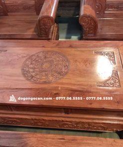 Bộ bàn ghế Khổng Tử gỗ hương đá gồm 6 món 11 Bộ bàn ghế Khổng Tử gỗ hương đá gồm 6 món