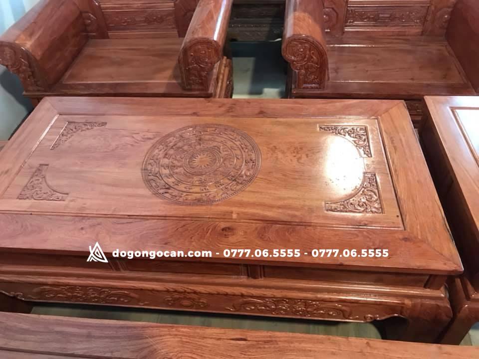 Bộ bàn ghế Khổng Tử gỗ hương đá gồm 6 món 3 Bộ bàn ghế Khổng Tử gỗ hương đá gồm 6 món