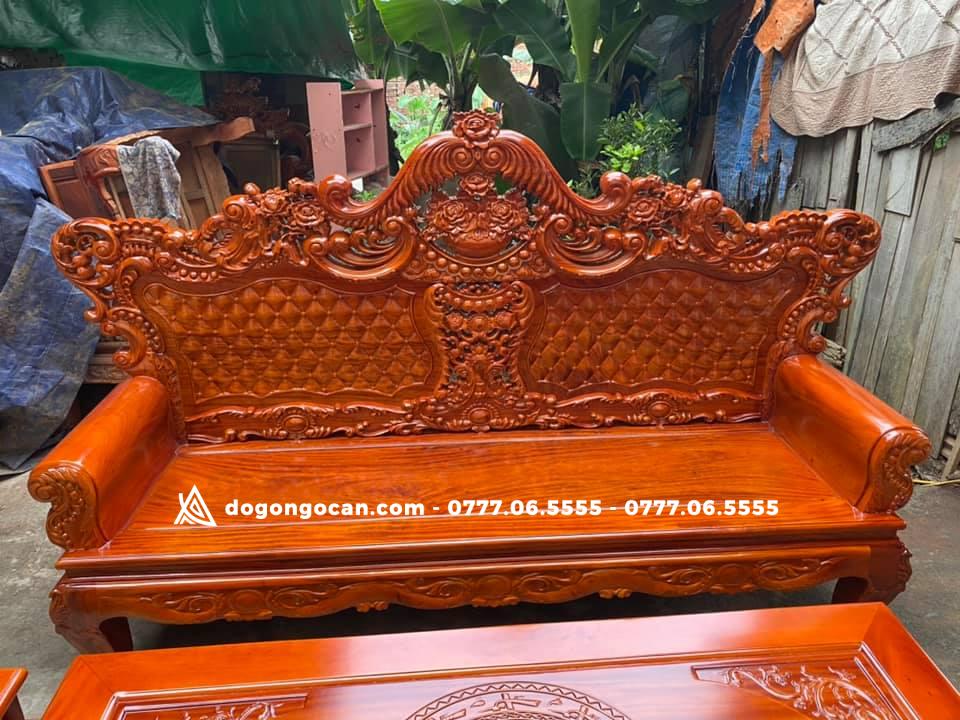 Bộ Bàn Ghế Hoàng Gia Gỗ Xà Cừ Đỏ 2 Bộ Ghế Hoàng Gia Gỗ Xà Cừ Đỏ