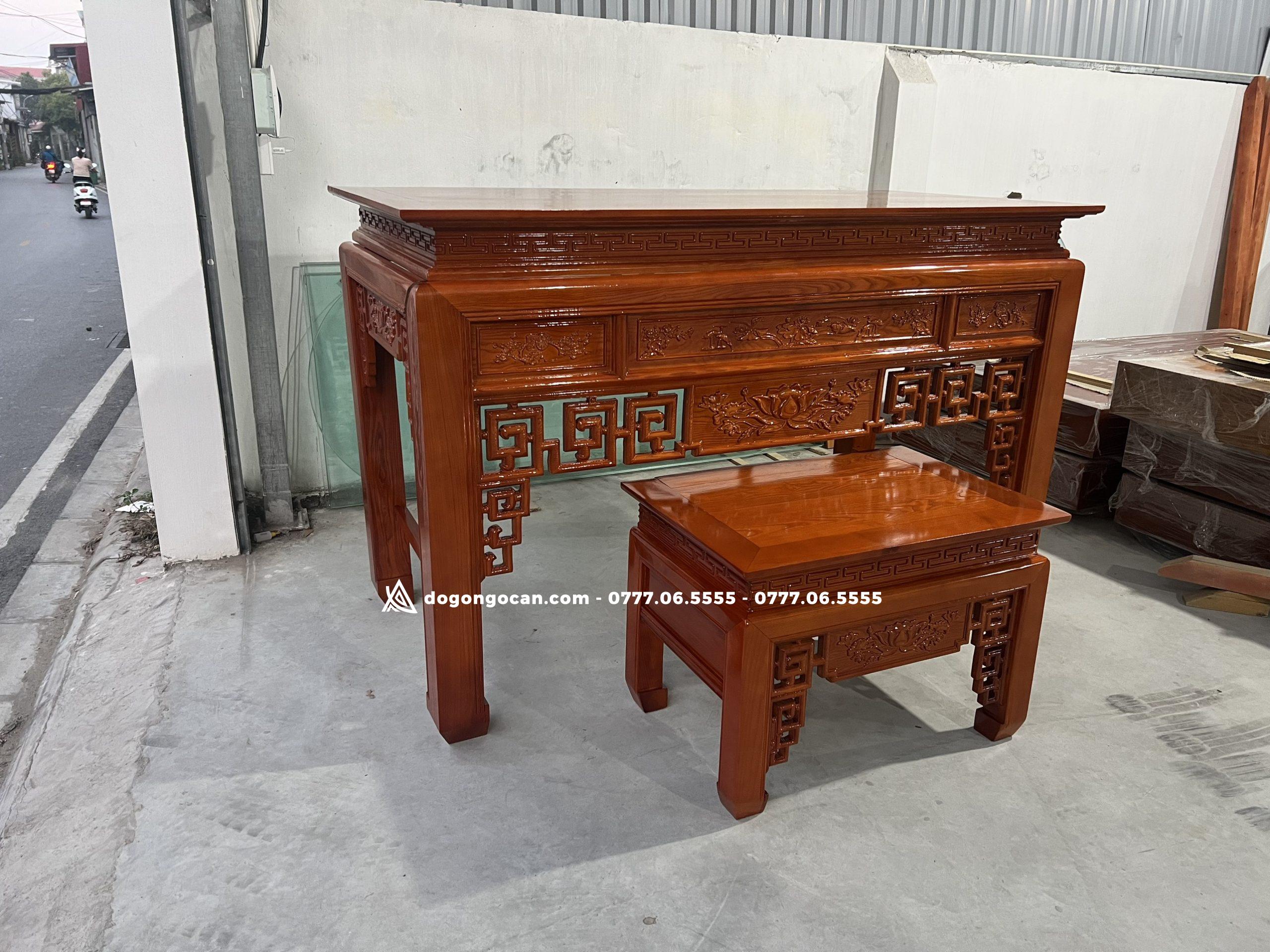 Án Gian Chất Liệu Gỗ Sồi Nga kích thước 1m75 1 Import placeholder for 6317