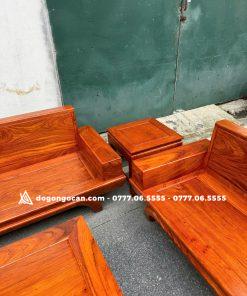 Bộ bàn ghế Sofa chân thuyền gỗ hương đá Hot 2025