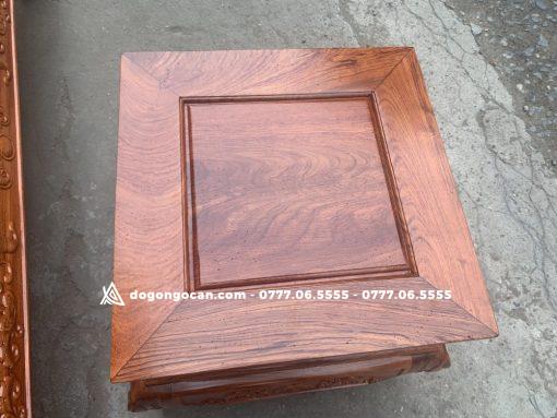 Bộ bàn ghế Khổng Tử gỗ hương đá gồm 6 món