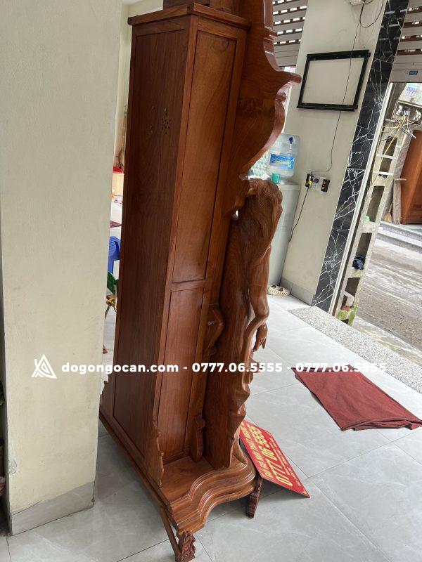 Đồng Hồ Cây Cô Tiên Gỗ Hương Đá 2m2 ( Phụ Kiện Đồng ) 11 Đồng Hồ Cây Cô Tiên Cao 2m2 gỗ hương đá phụ kiện đồng loại vip
