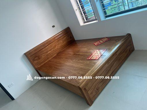 Giường ngủ gỗ hương xám 2m* 2m2 veneer cao cấp
