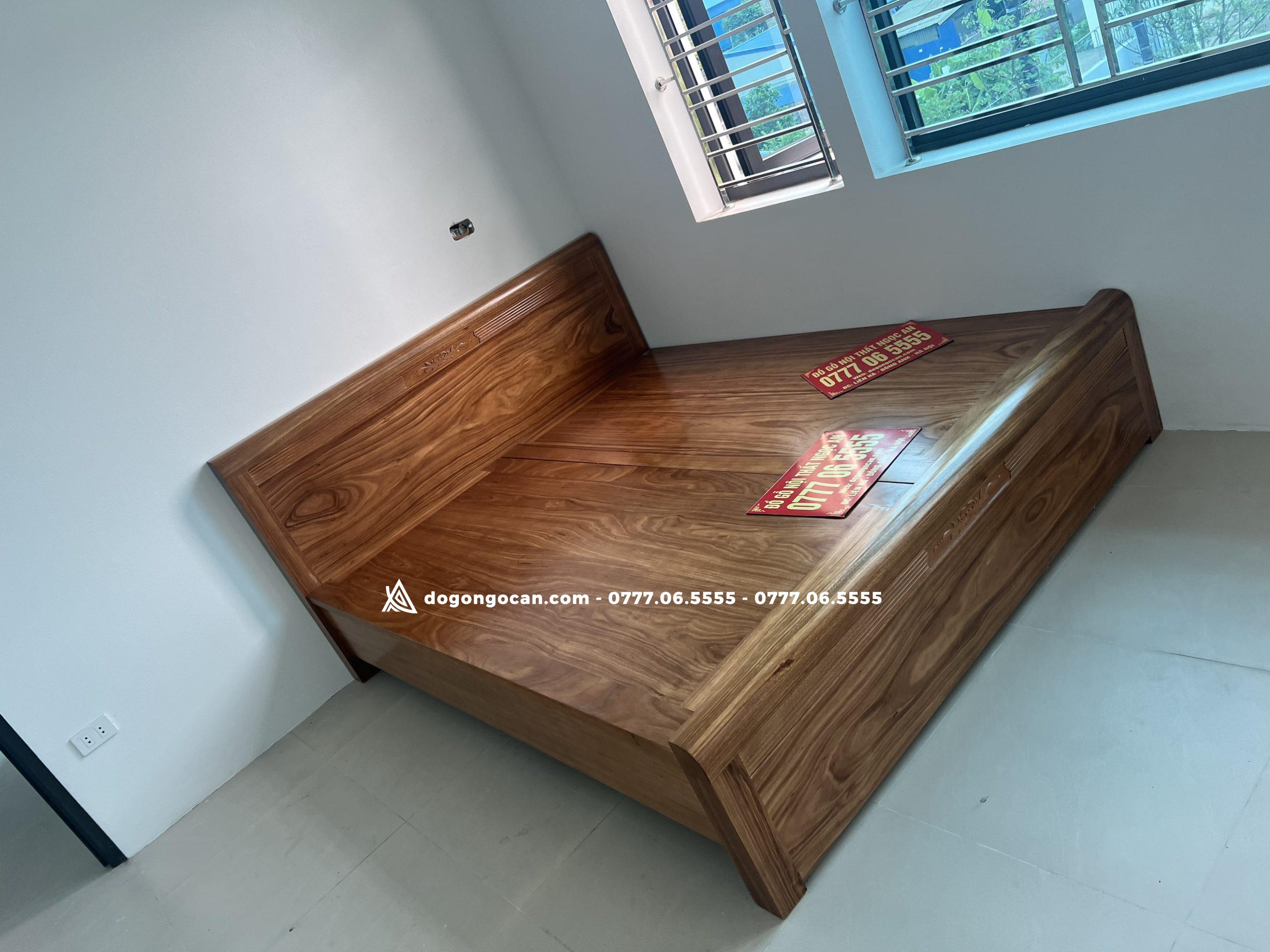 Giường ngủ gỗ hương xám 2m* 2m2 veneer cao cấp 3 Giường ngủ gỗ hương xám 2m* 2m2 veneer cao cấp