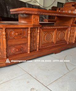 Kệ tivi vát góc gỗ hương đá nam phi 13 Kệ tivi vát góc gỗ hương đá nam phi