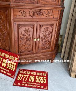 Tủ rượu góc 80cm gỗ hương đá nam phi cao cấp hàng đục tay 12 Tủ rượu góc 80cm gỗ hương đá nam phi cao cấp hàng đục tay