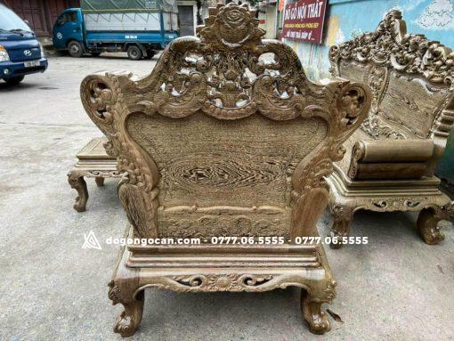 Bộ bàn ghế Hoàng gia chân 14 chương 10cm vip gỗ mun đuôi công